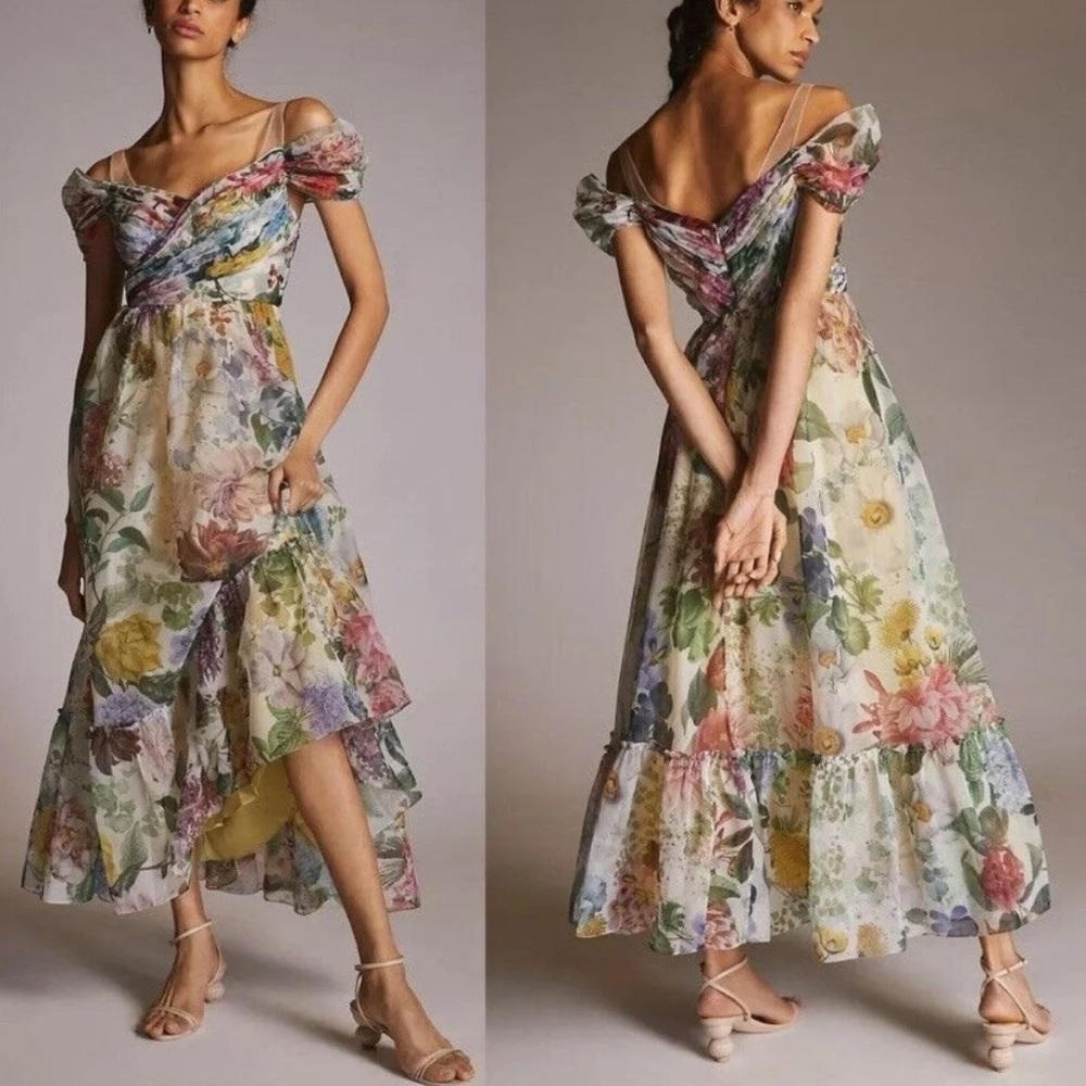 Anthropologie Geisha organza gown